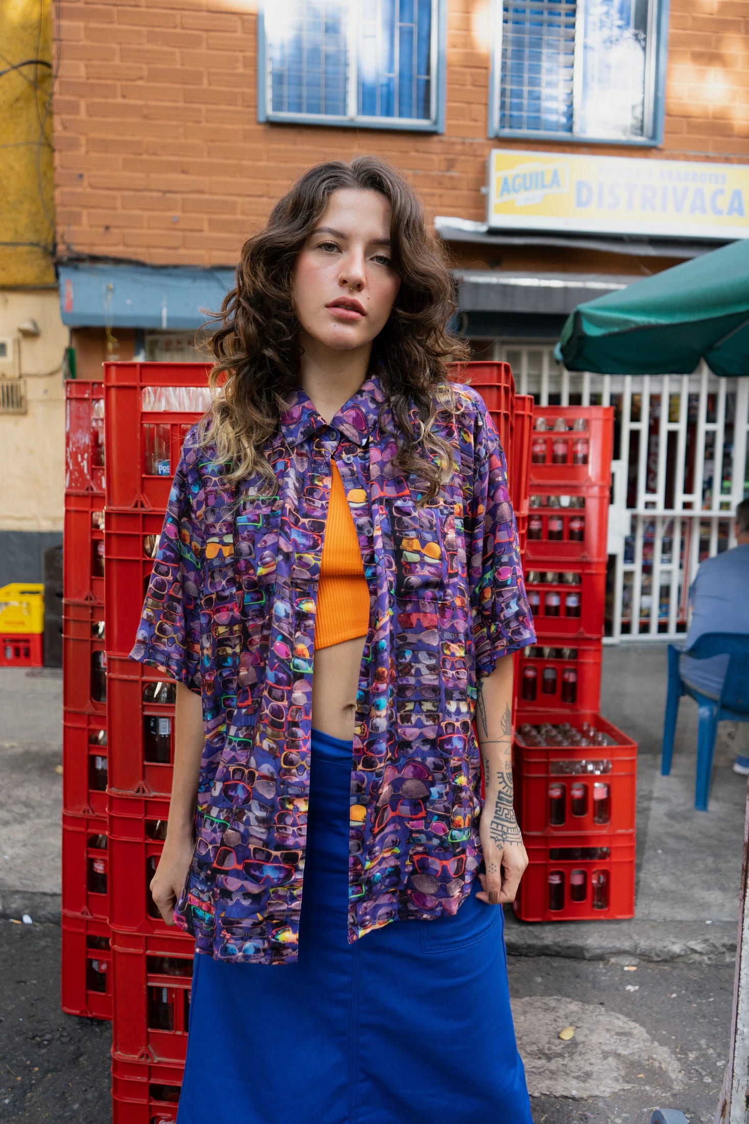 Camisa Desatín Gafas - imagen 2