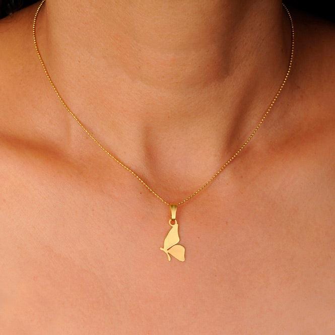 Cadena Y Dije Mariposa - imagen 2