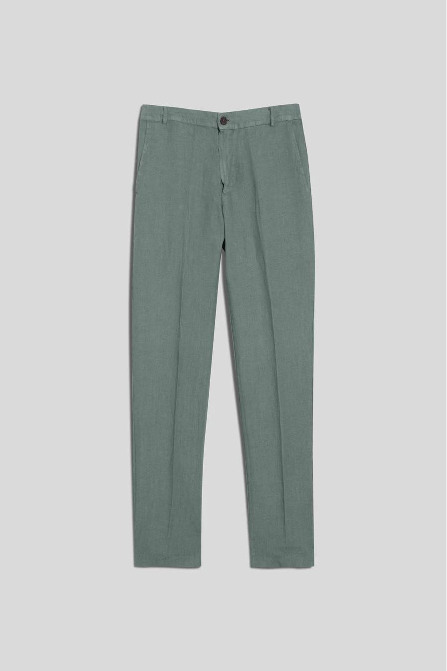 Men's linen pants grey donato - imagen 1