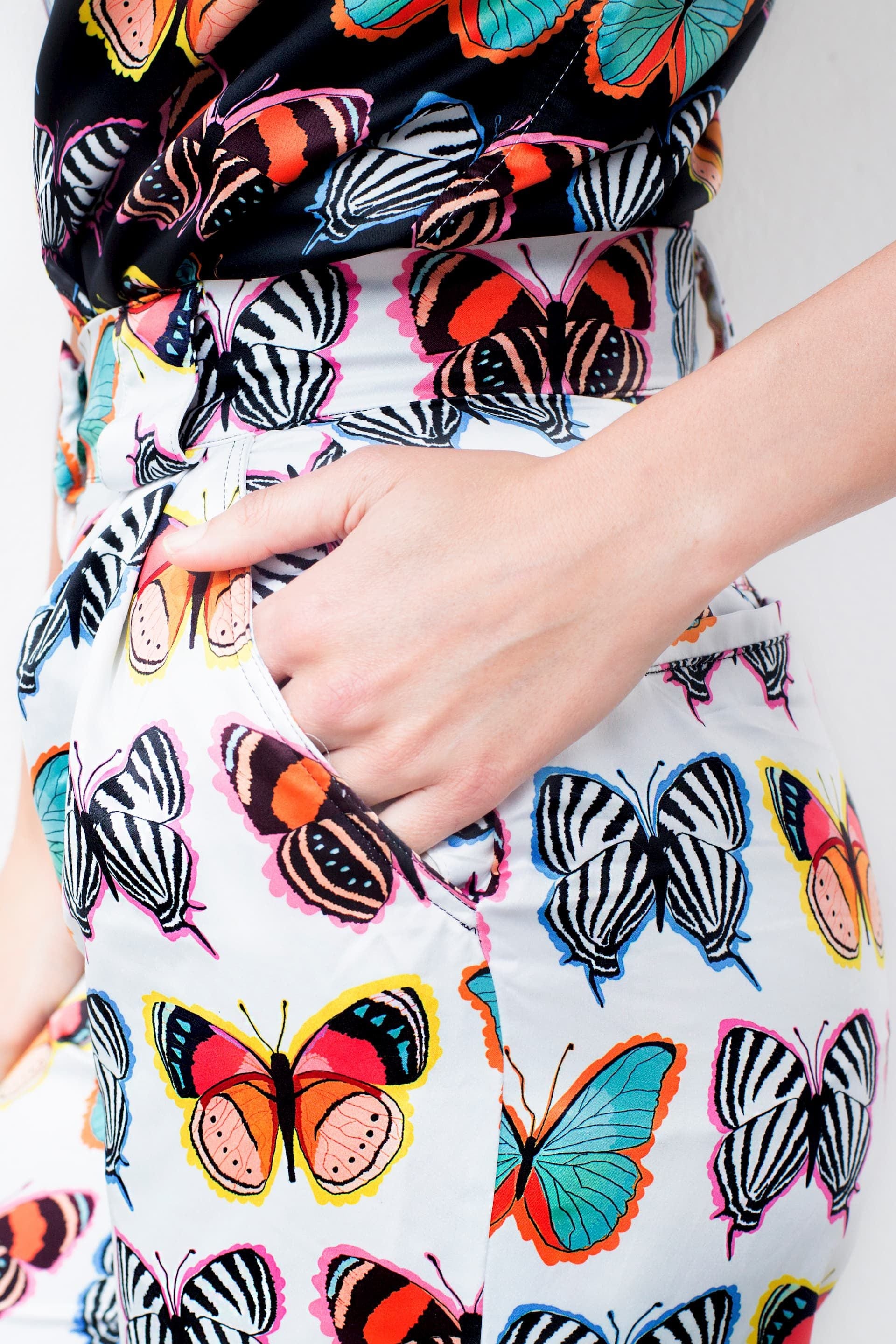 Pantalón Tierra de Mariposas Blanco - imagen 2