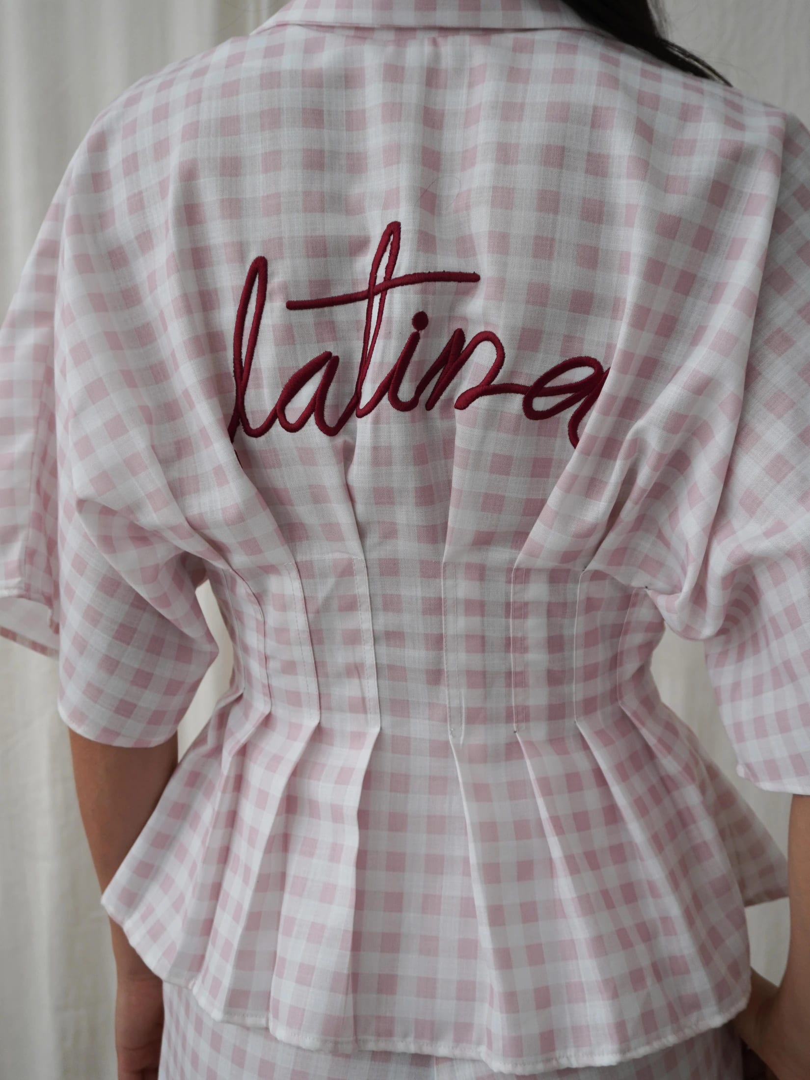 Set Gaviota Cuadros Rosado - imagen 3