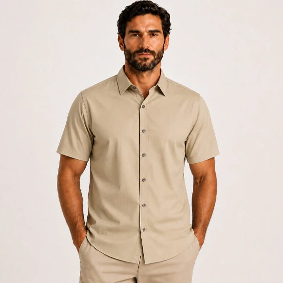 CAMISA MC 100% ALGODON HOMBRE - imagen 4
