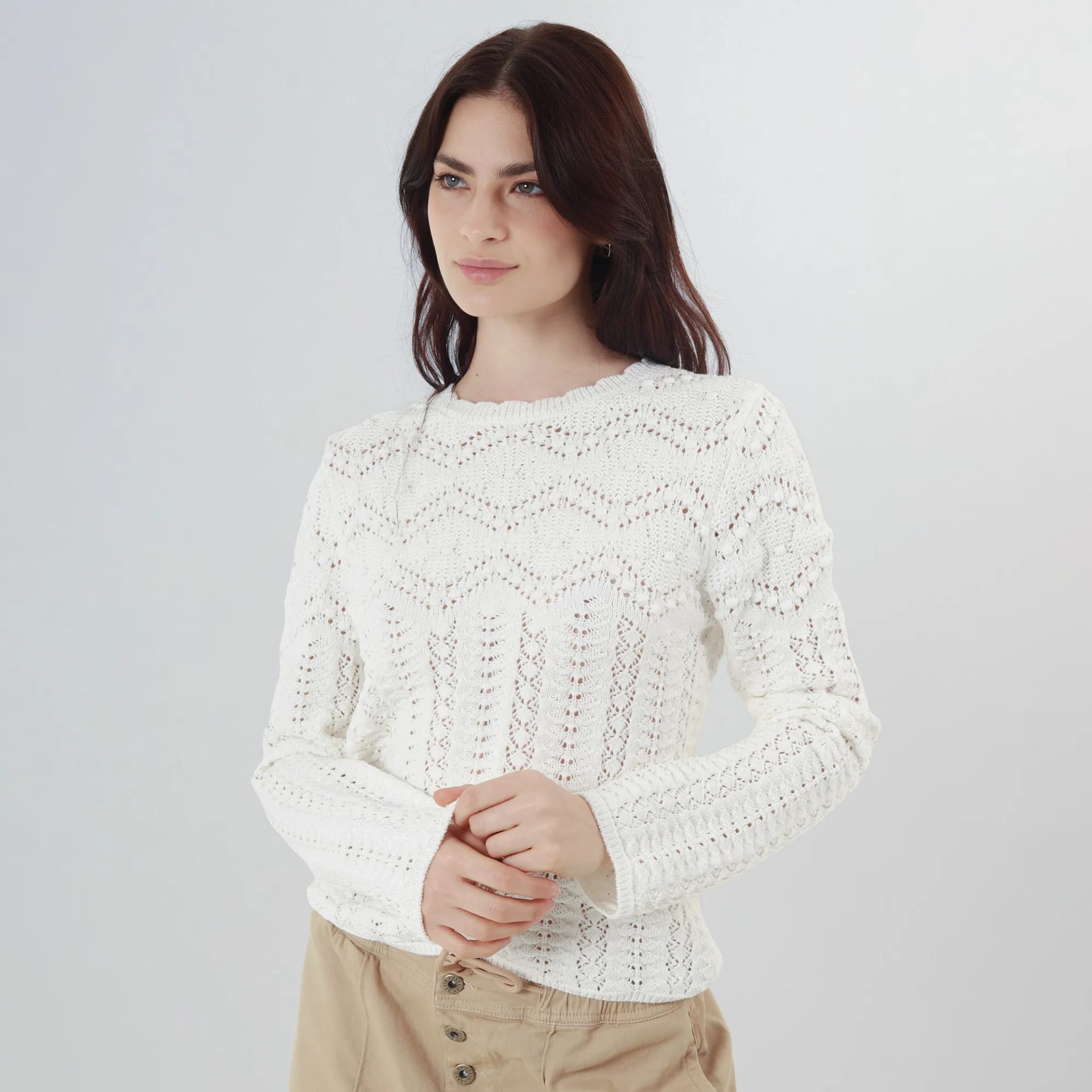 Sweater Cuello Redondo Manga Larga - imagen 3