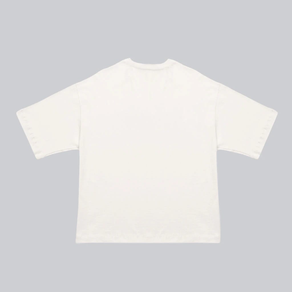 Camiseta BLOCK naranja sobre blanco - imagen 2