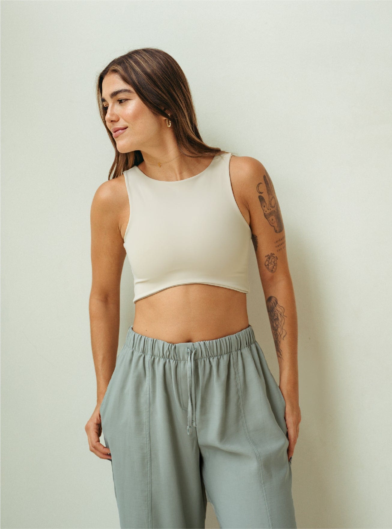 Crop top Soft - Sand - imagen 1