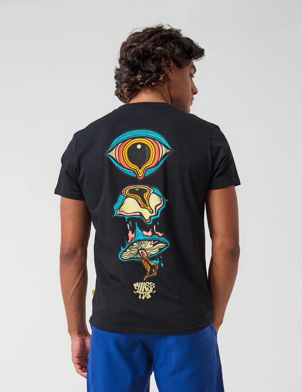 Camiseta Regular Fit Phase Trip negro Hombre - imagen 1