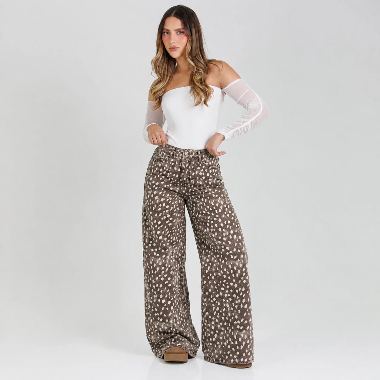 Jean Wide Leg Premium ax-3148 Licrado - imagen 1