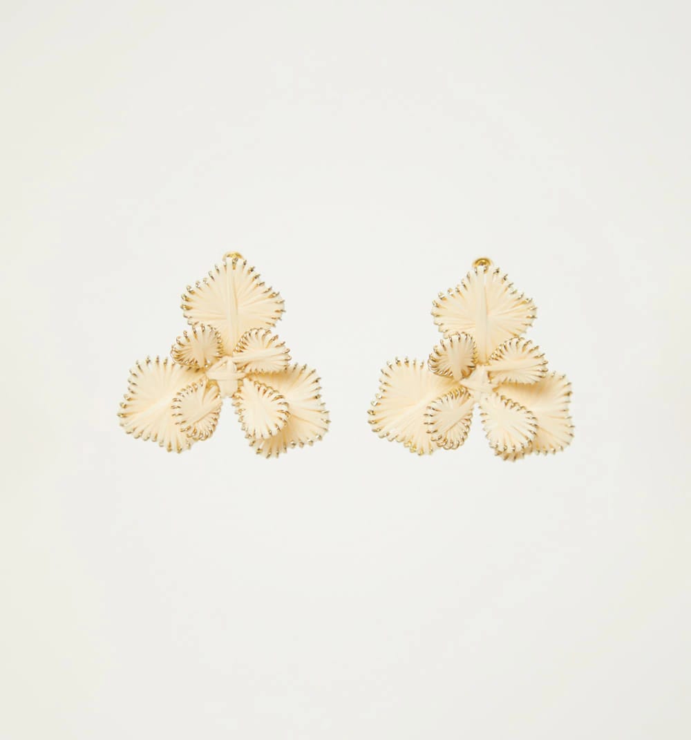 Aretes flores 3d con volumen - imagen 1