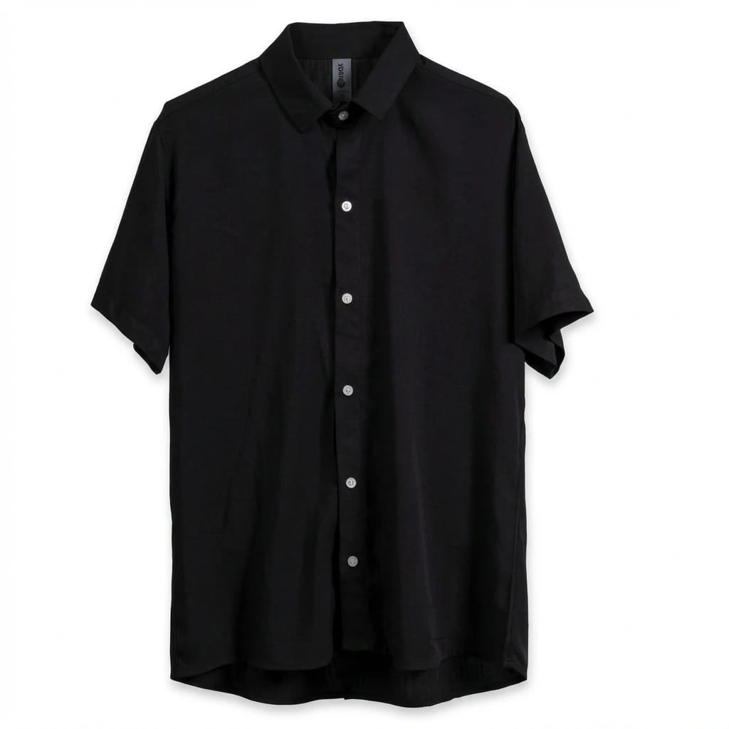 Camisa Cuello Clasico Negra JO011 - imagen 3