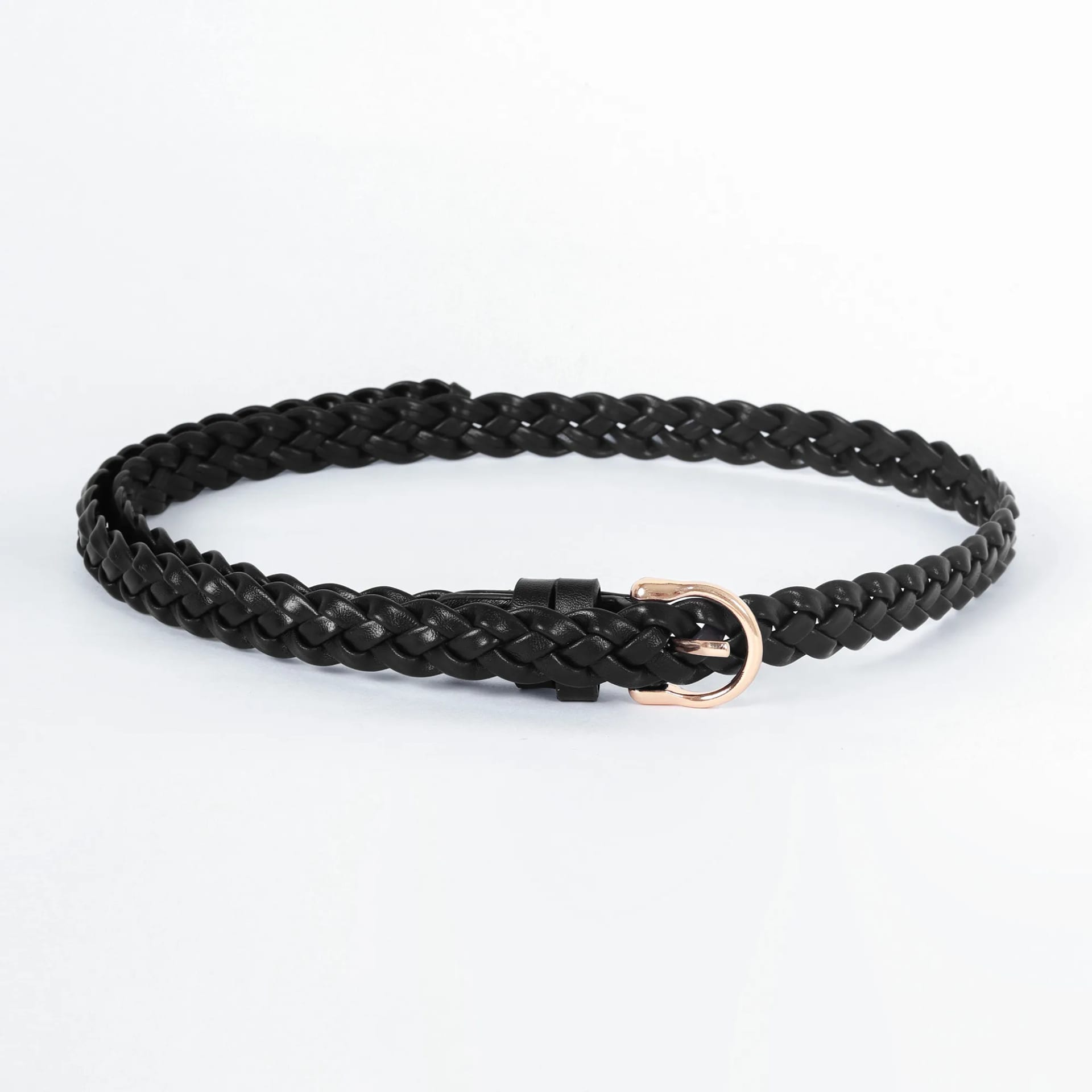 Cinturon Trenzado Negro - imagen 1