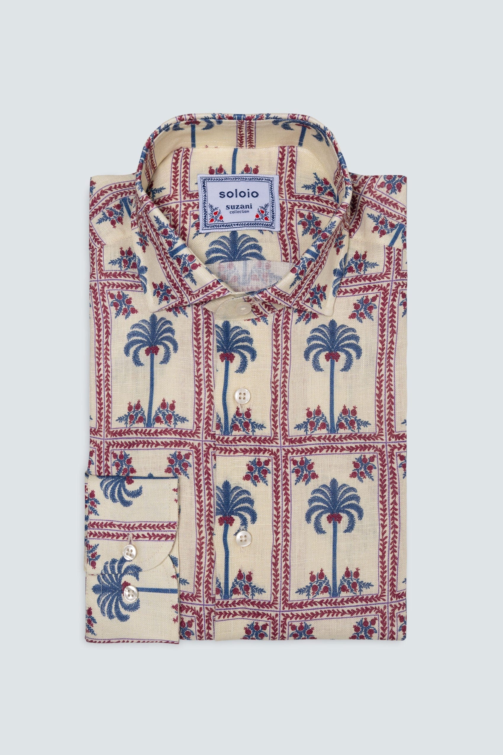 Men's linen shirt tambour - imagen 5
