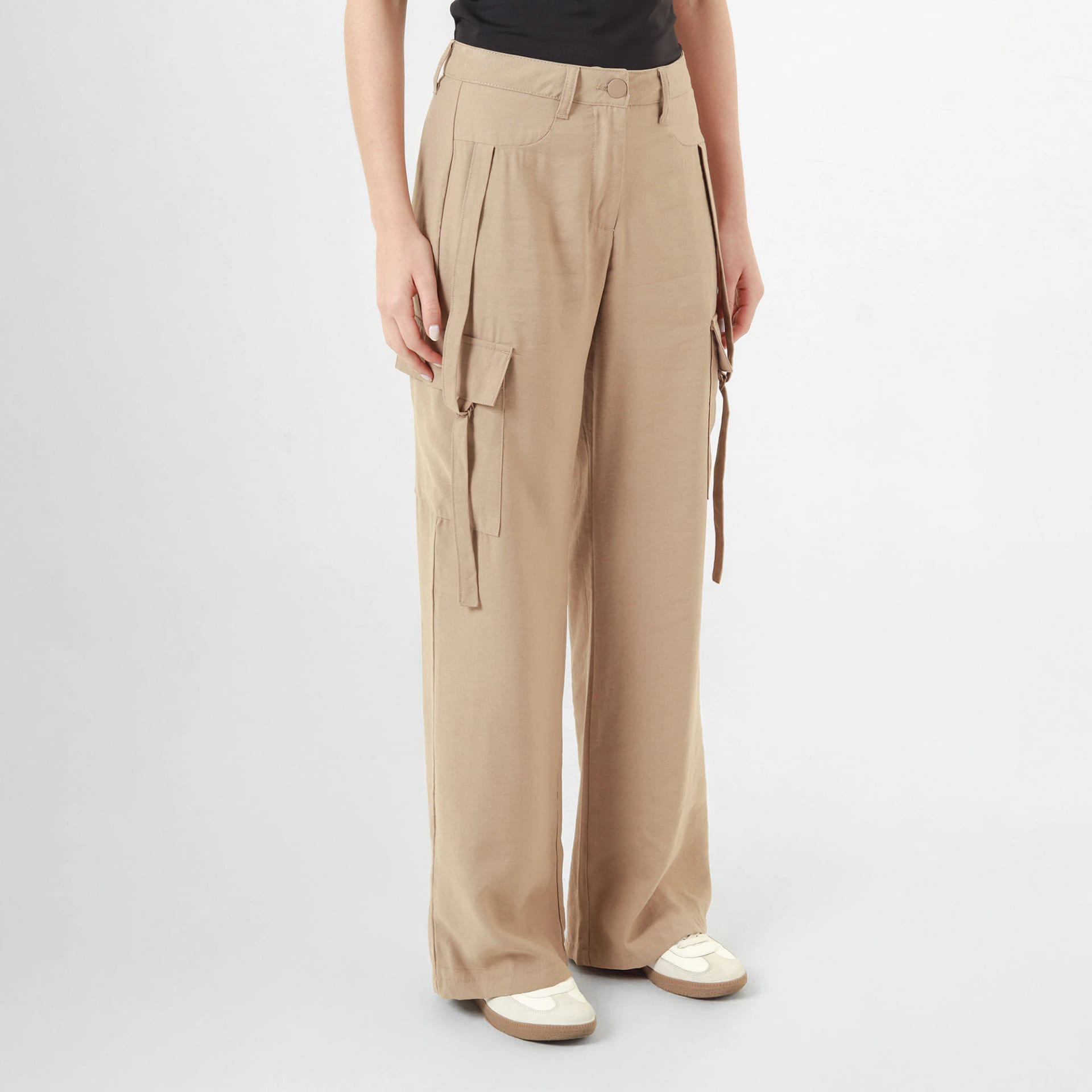 Pantalon Tipo Cargo Tiro Alto Bota Recta - imagen 5