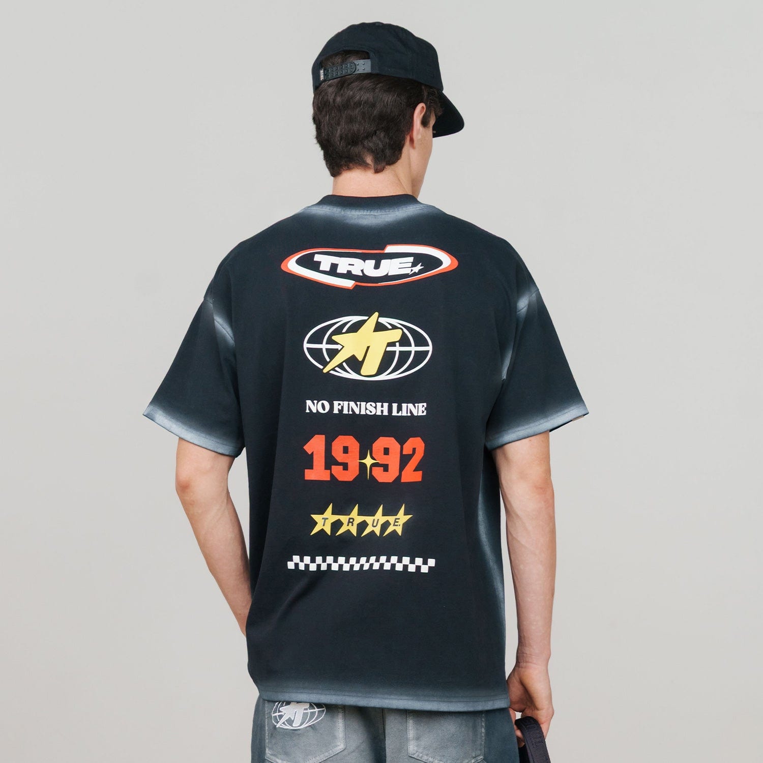 No Finish Line Oversized T-Shirt - Black - imagen 2