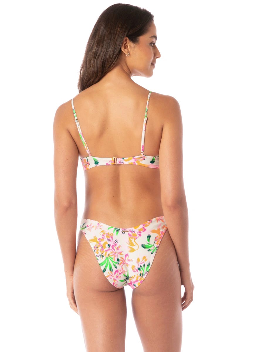 Maaji Bubbly Blossom Splendour Regular Rise Thin Side Bikini Bottom - imagen 1
