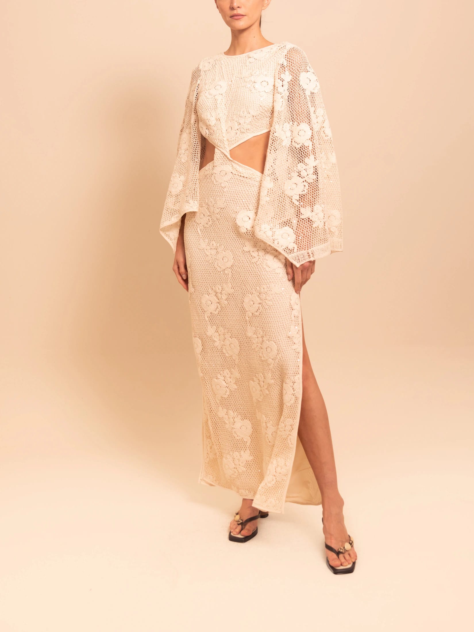 KORZO DRESS ECRU - imagen 2