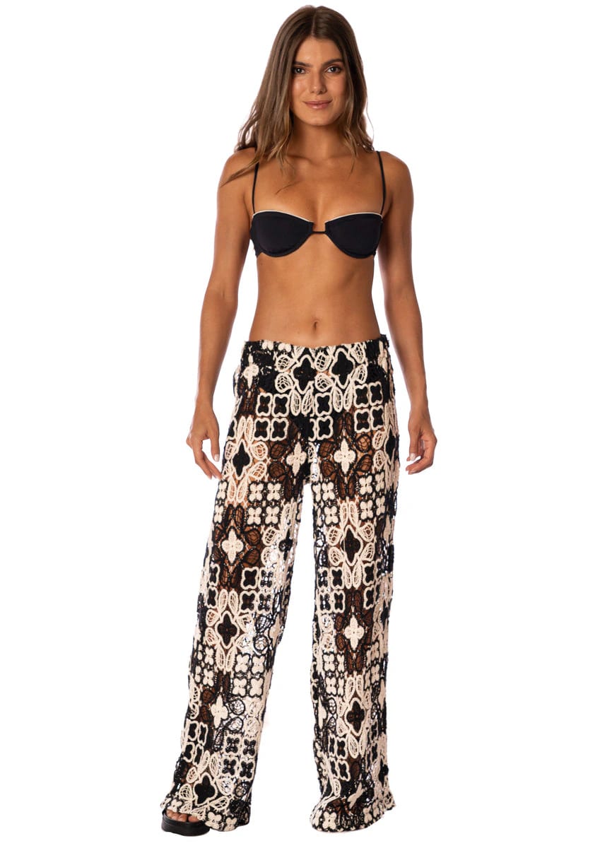 Maaji Floral Knit Raisin Pants - imagen 1