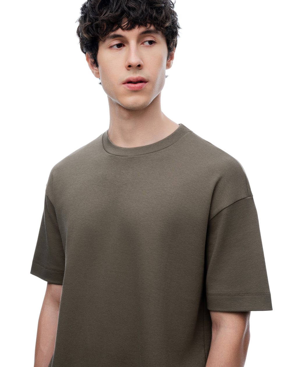 Camiseta manga corta regular café hombre - imagen 1