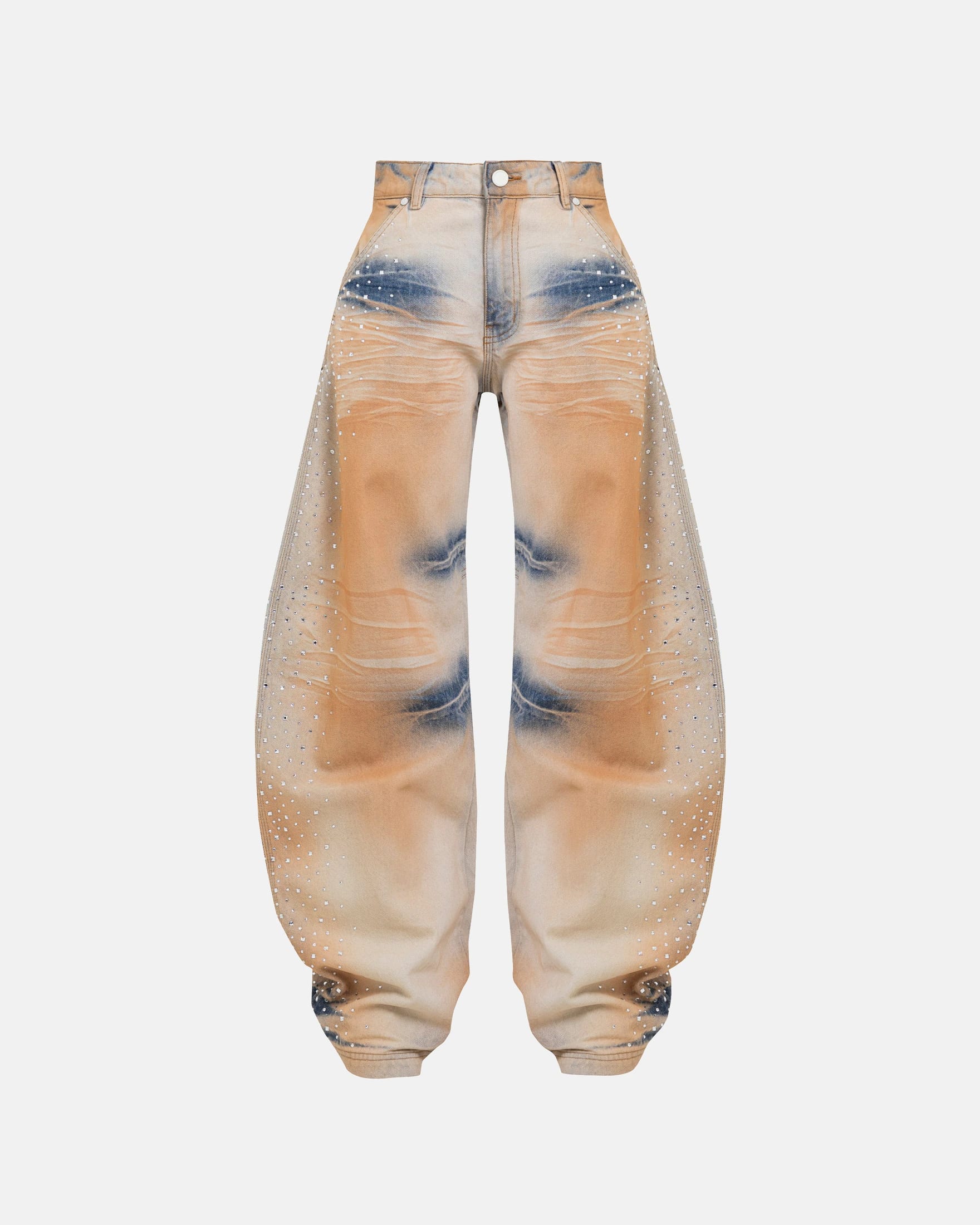 W Golden Heritage Pearled Barrel Jeans Oasis Blue - imagen 1
