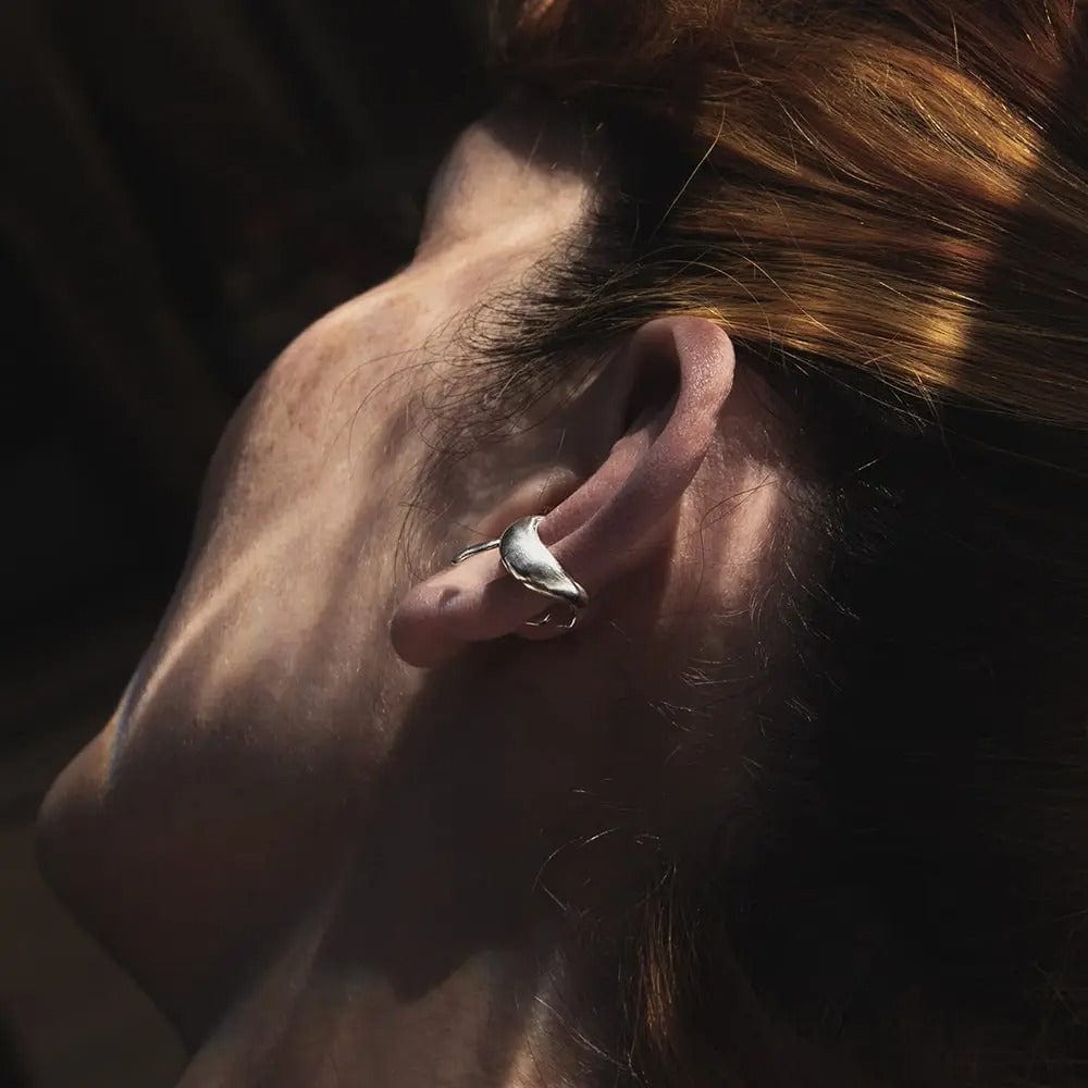 Earcuff Ballena jorobada - imagen 4