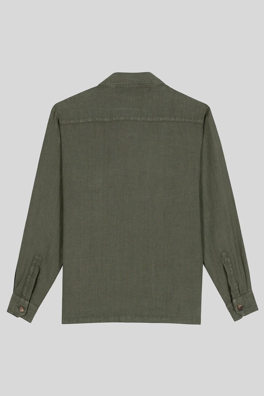 men's linen jacket military green new sahara - imagen 2
