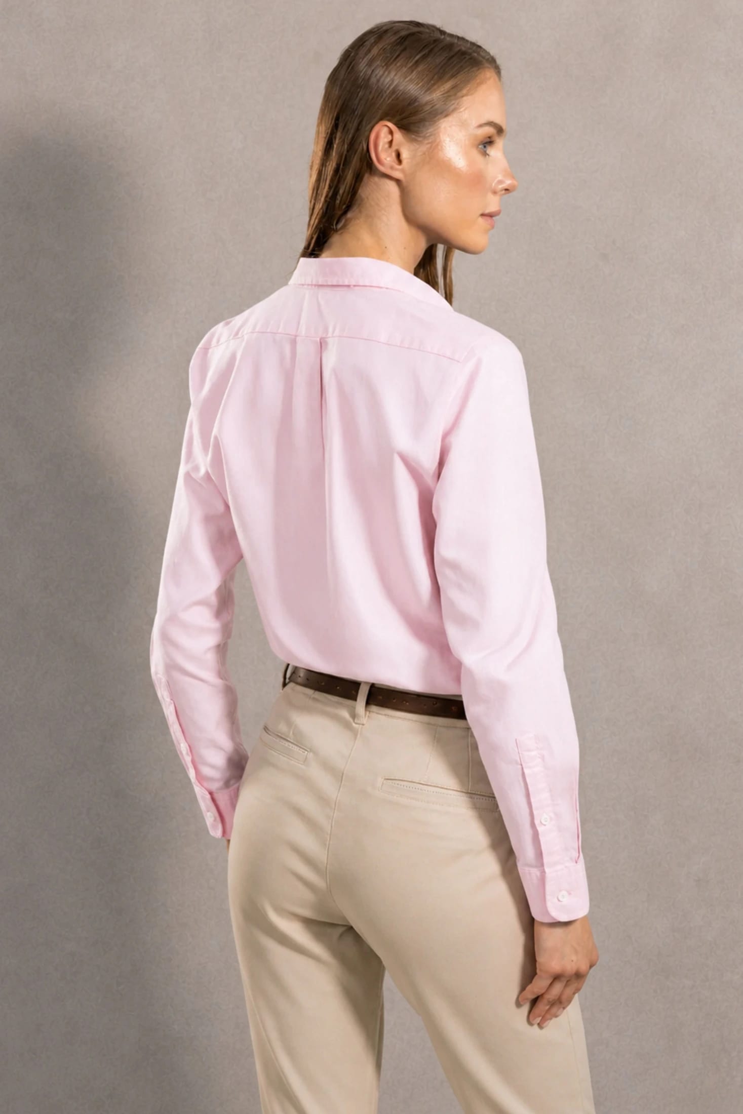 Camisa Antimanchas De Mujer Oxford Light Pink - imagen 3