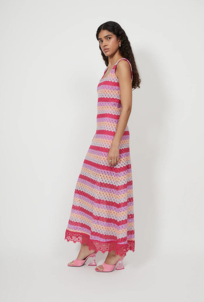 PALMARITO MAXI DRESS RASPBERRY - imagen 1