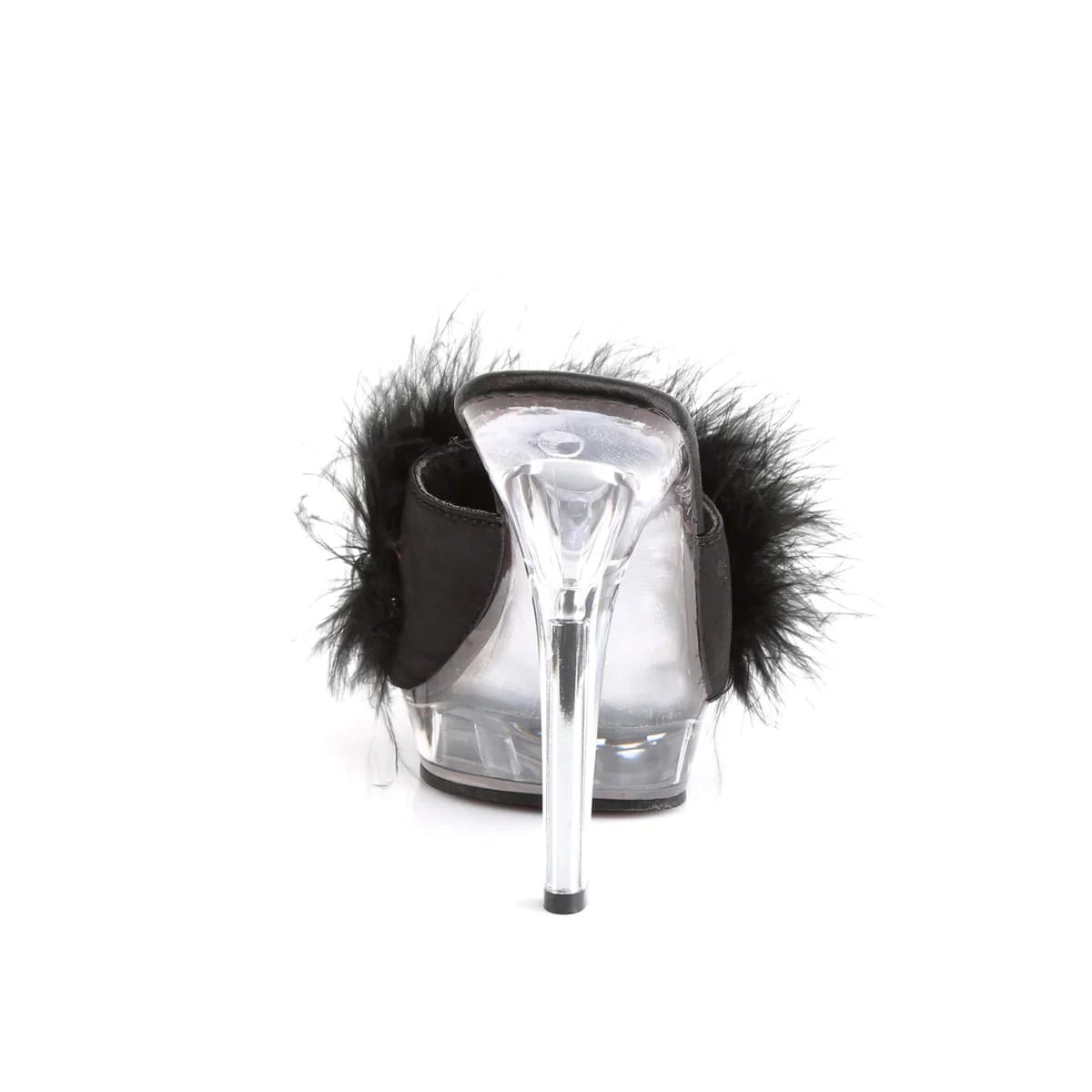 Sandalias Mules de Plumas Negras - imagen 4