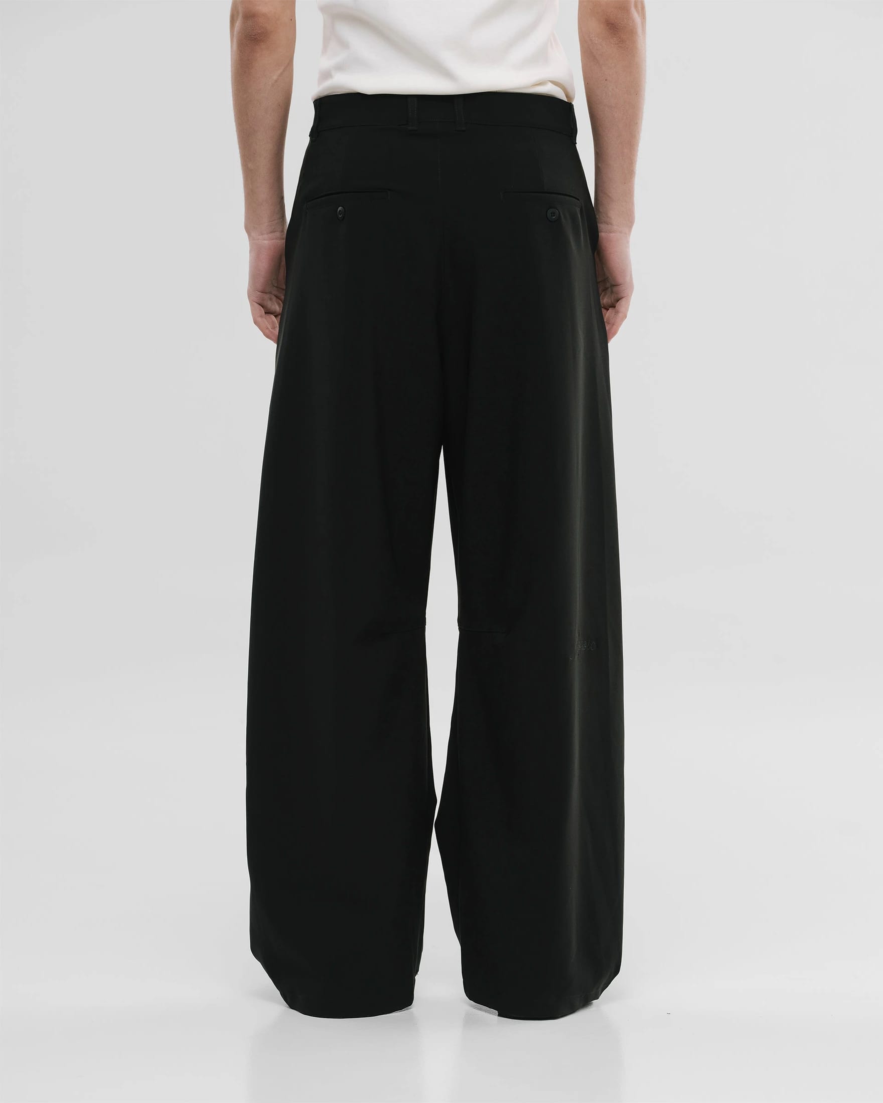 Barrel Fit Trousers - Negro - imagen 6