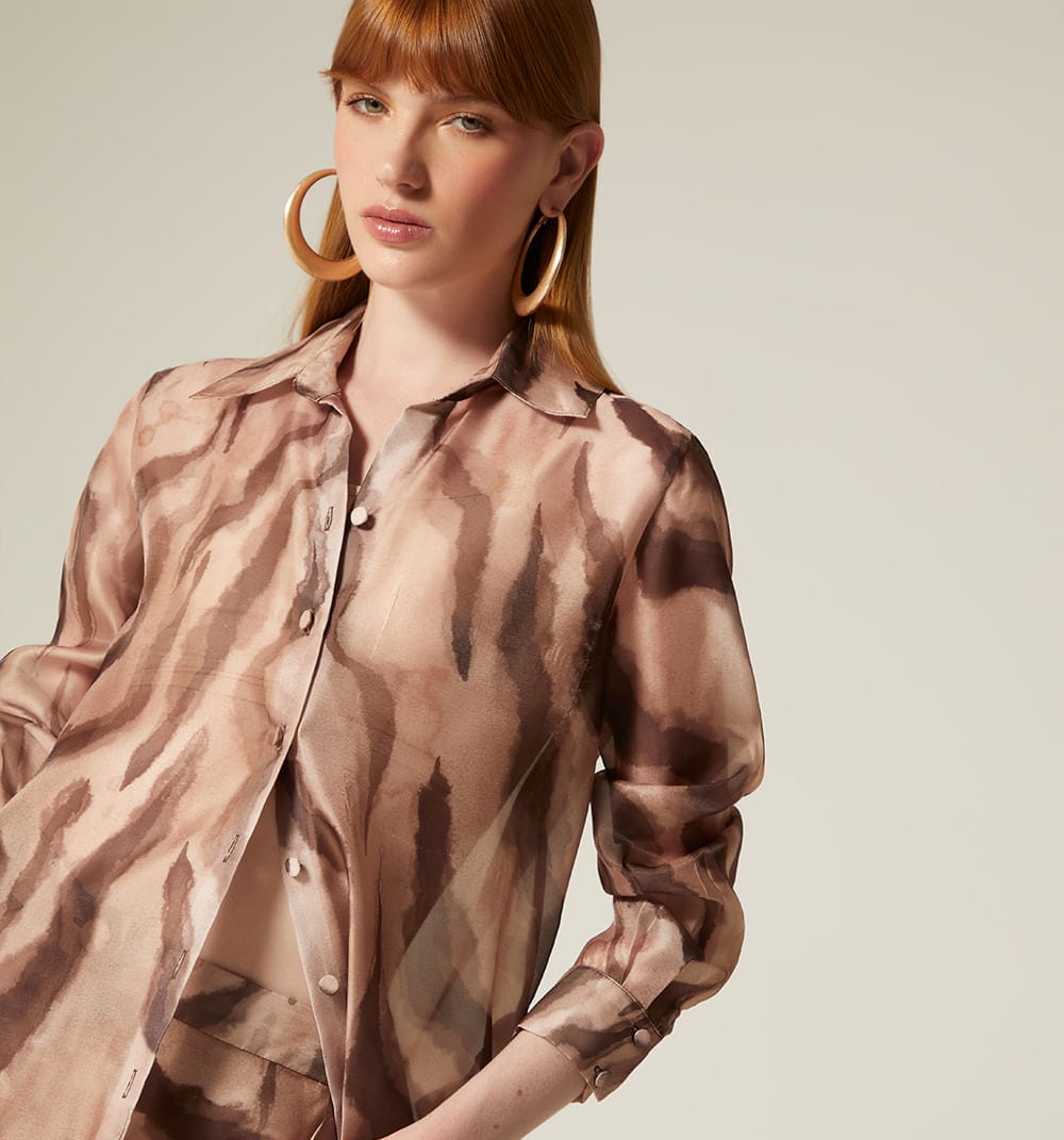Blusa camisera manga larga - imagen 5