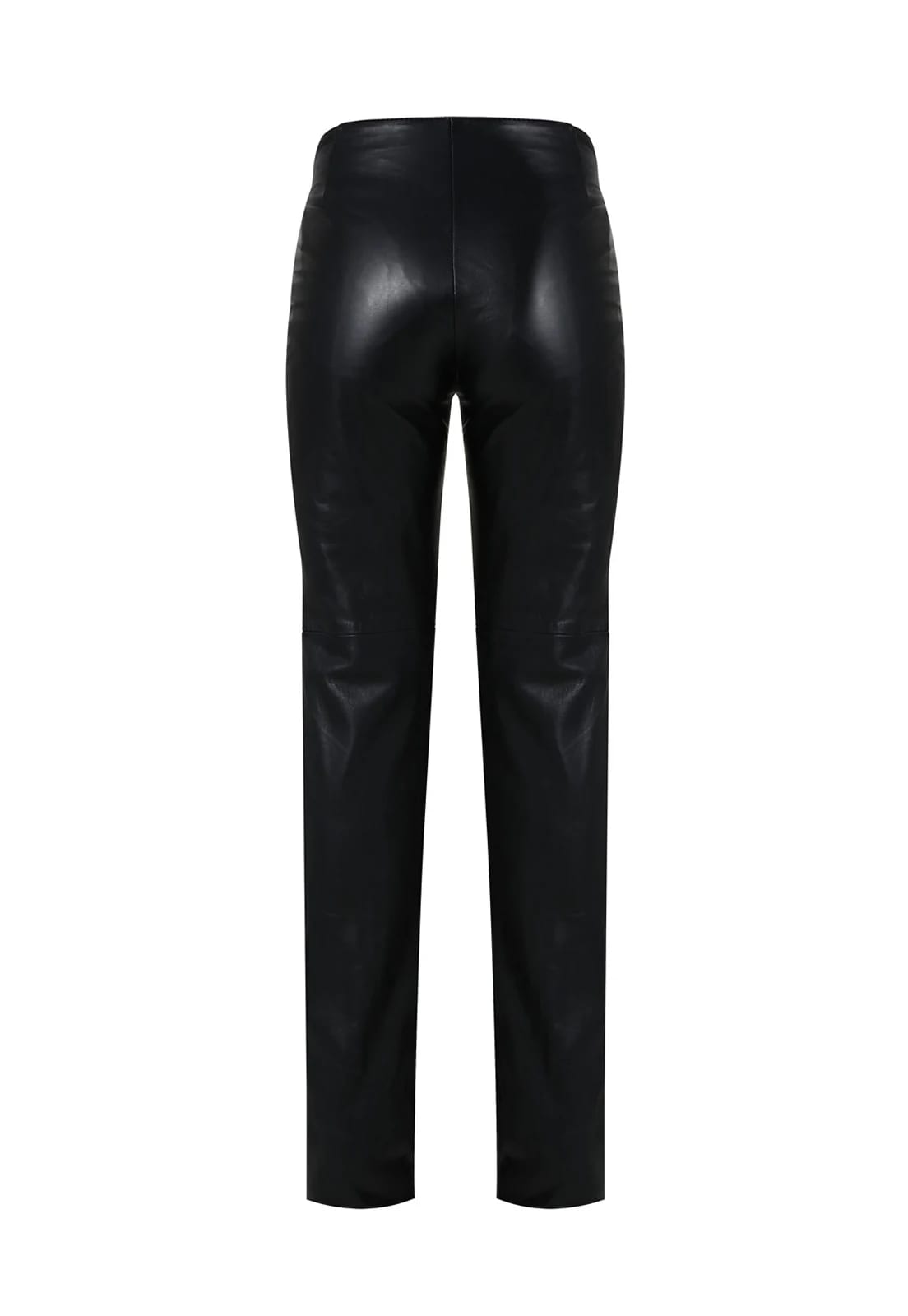 LEATHER LOW RISE TROUSERS - imagen 4
