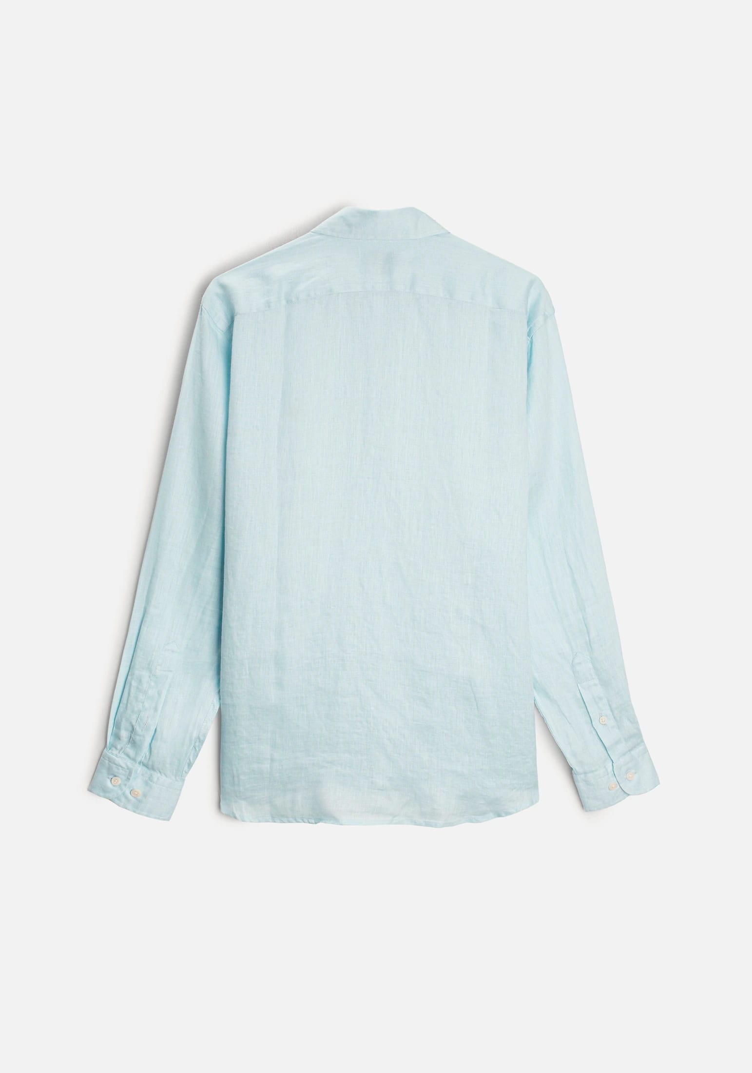 Camisa H Lino CBD Unicolor L-Ros Azul Claro - imagen 4