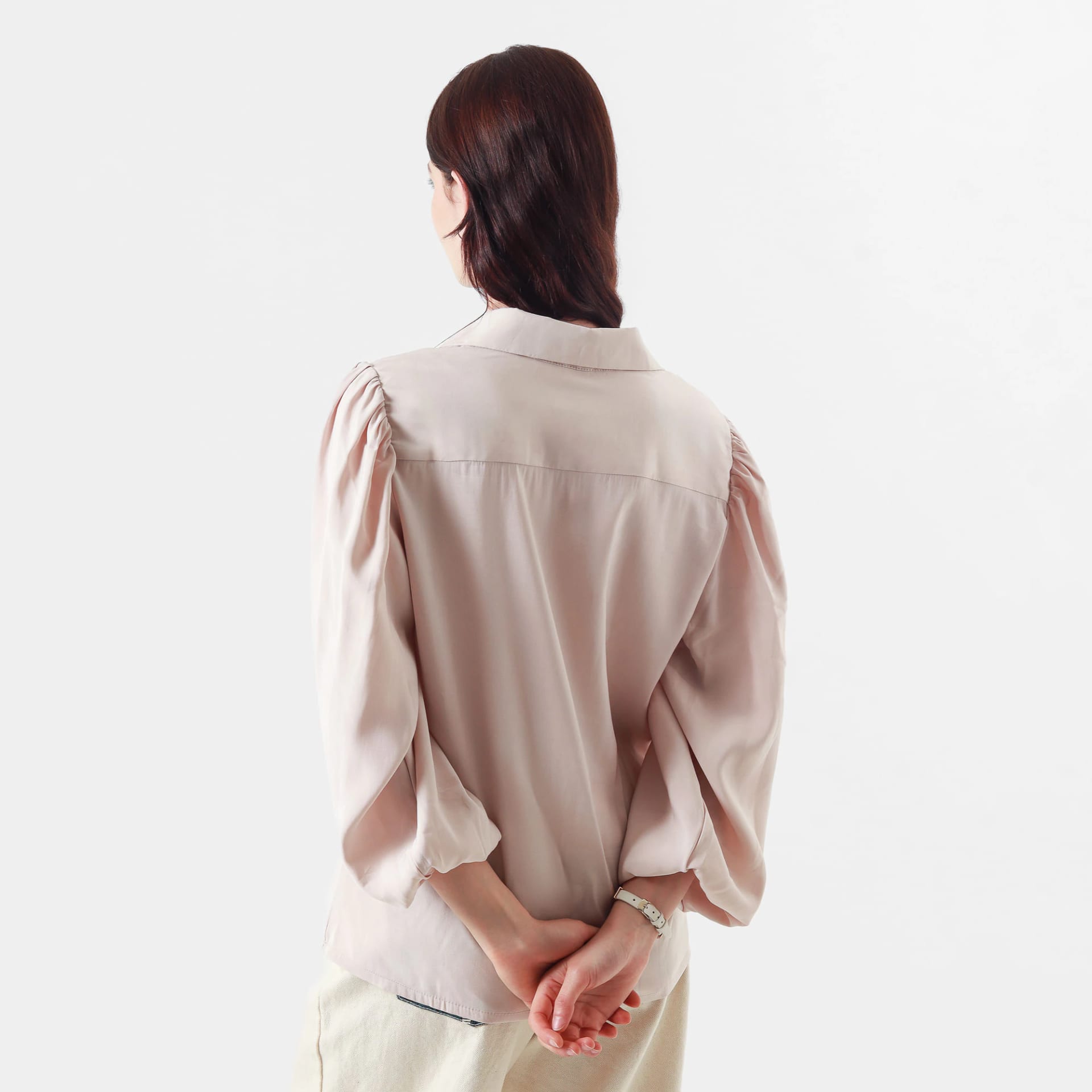 Blusa Cuello Camisero Manga Larga - imagen 2