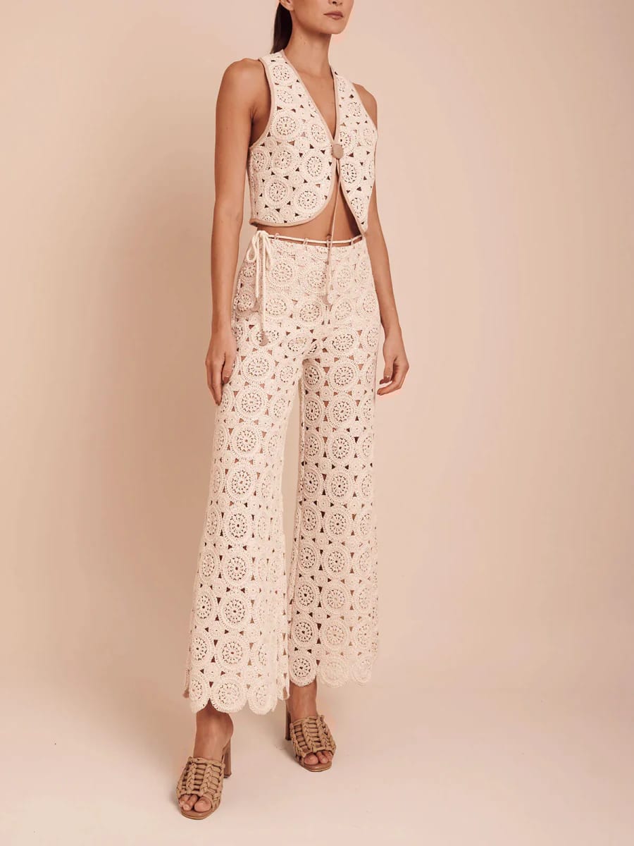 VERA PANT NATURAL ECRU - imagen 3