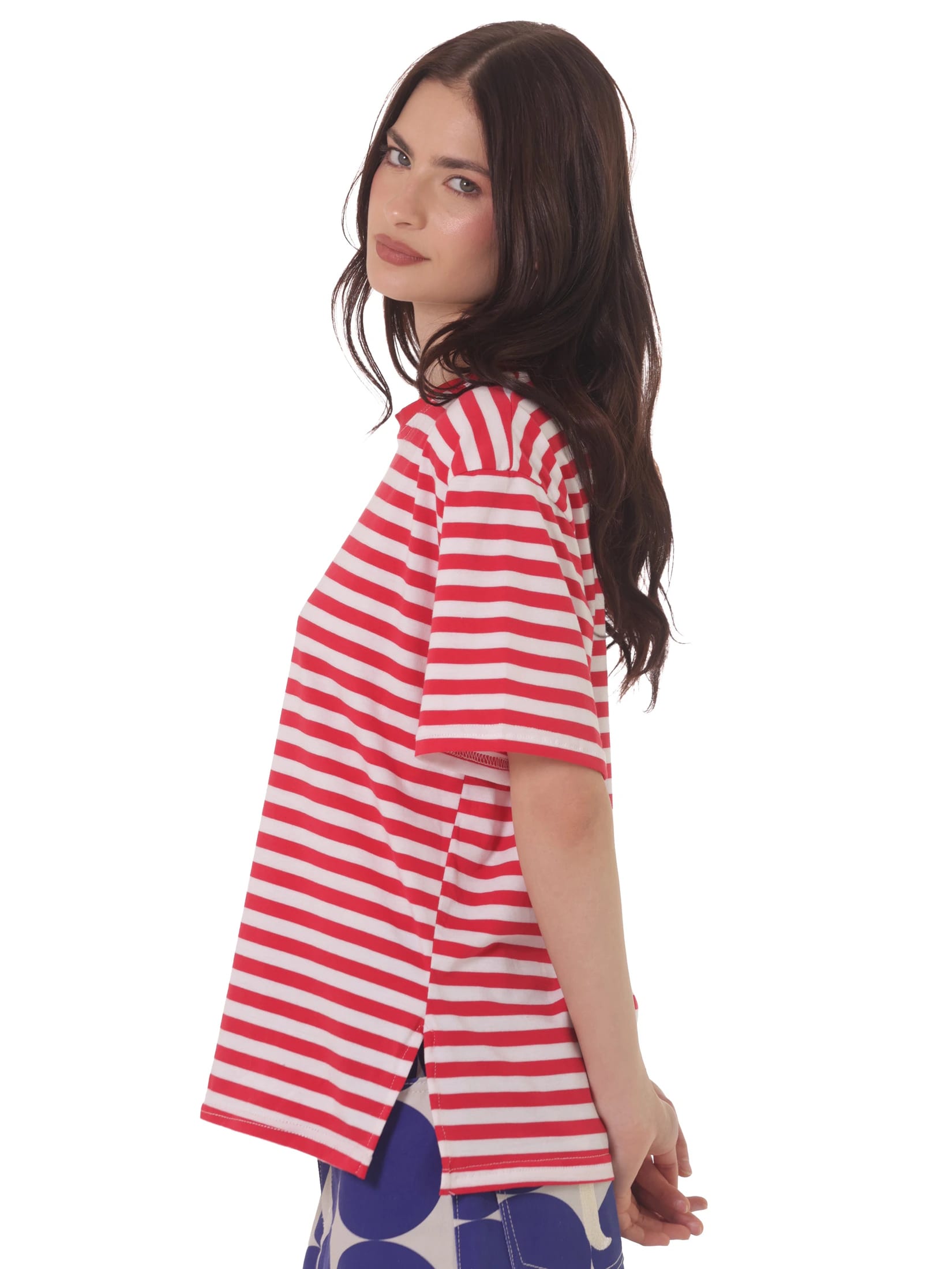 Camiseta Rayas Horizontales Rojo - imagen 2