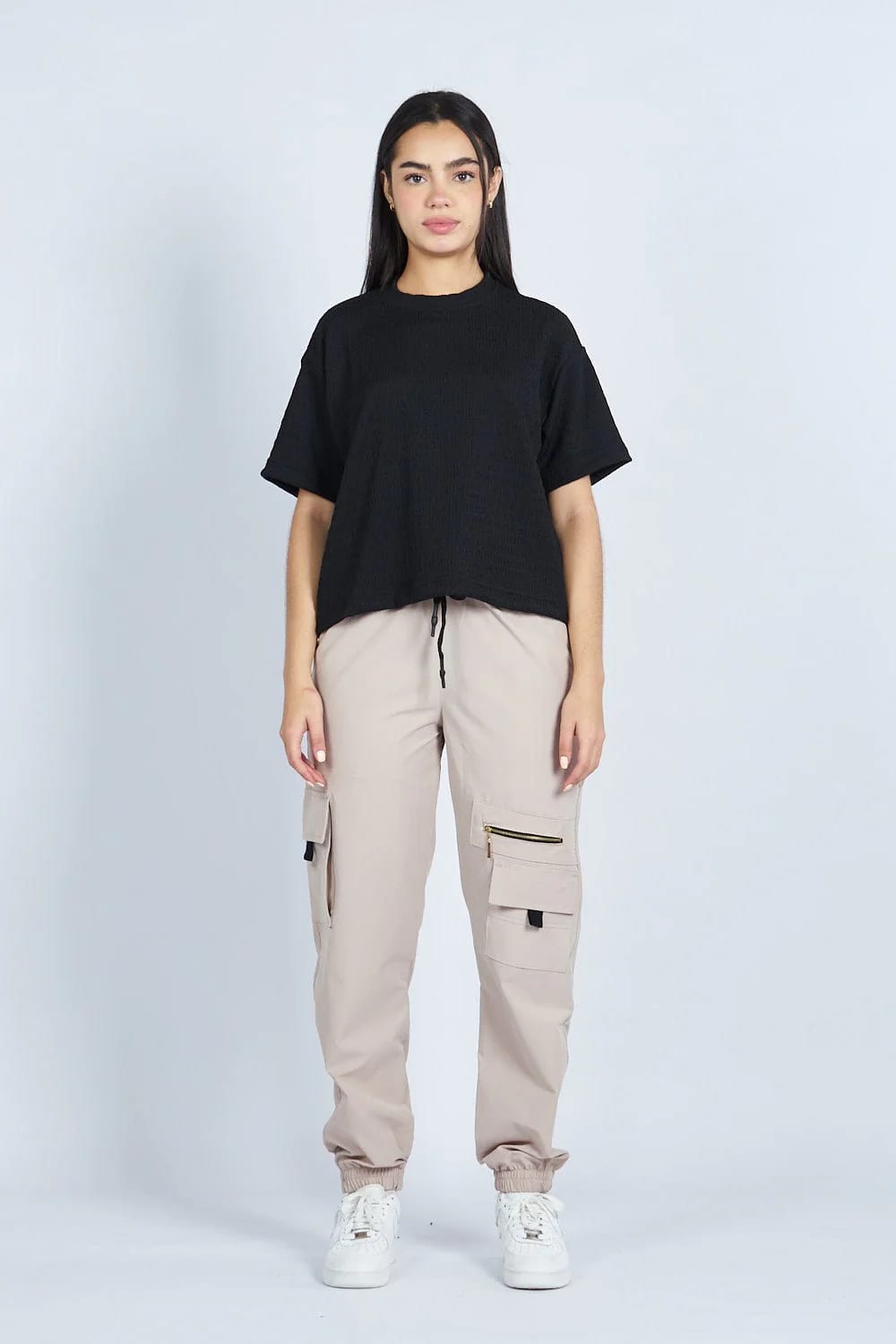 Camiseta oversize textura NEGRA | Drop 03 | - imagen 1