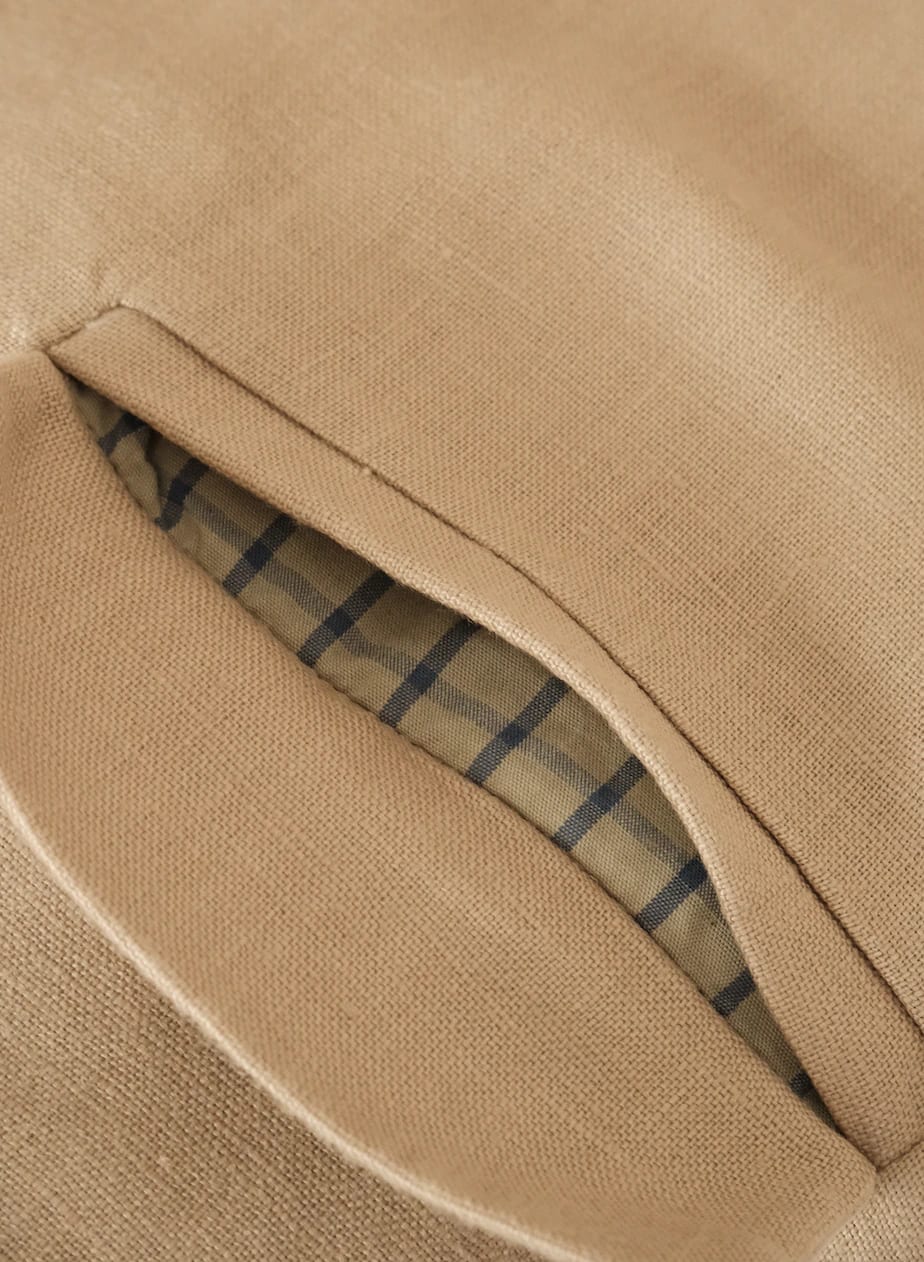 Blazer Vest Sera de lino | Mocca - imagen 6