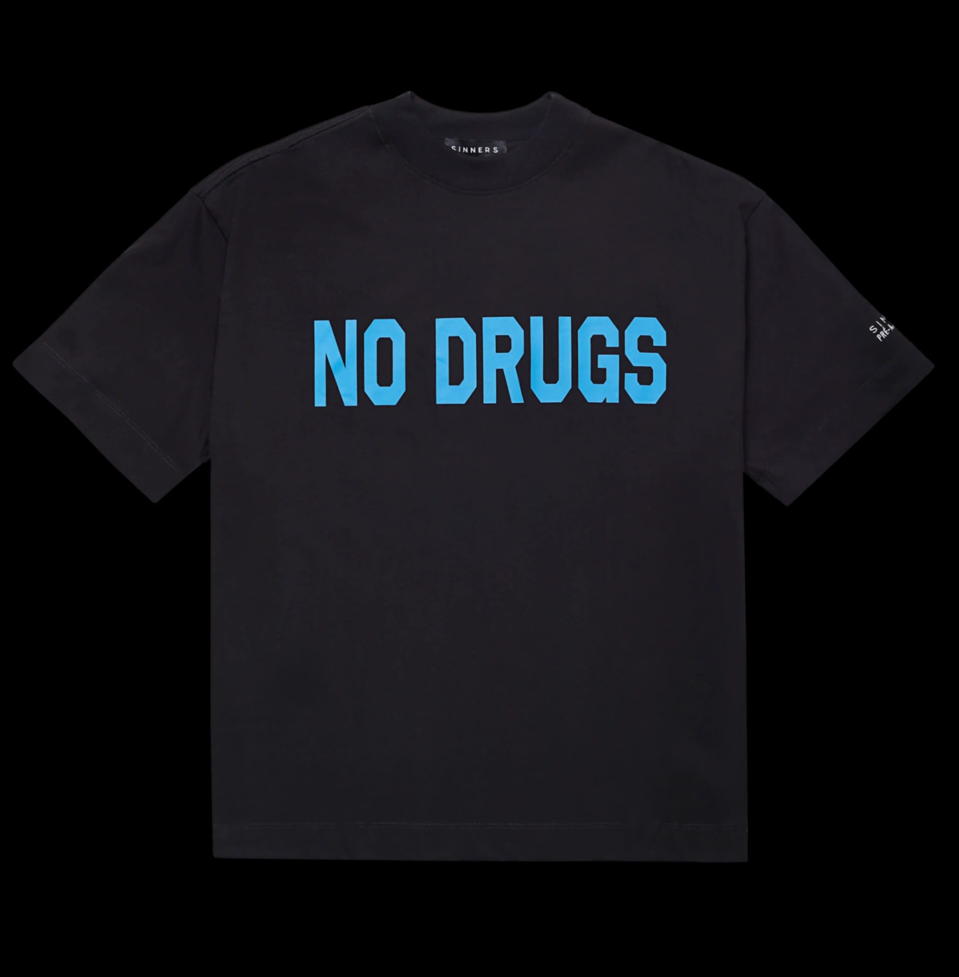 NO DRUGS BLACK T-SHIRT - imagen 1