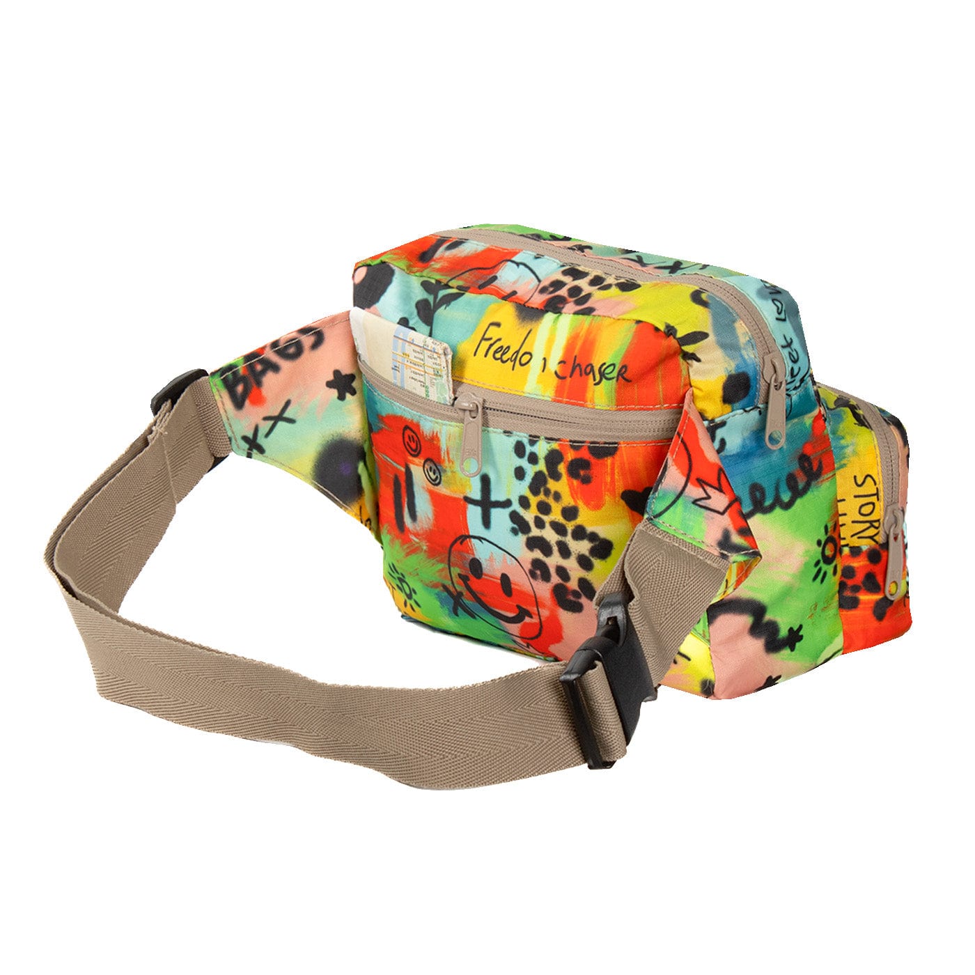 Canguro XL ULTRA Plegable Citybags Estampado Graffiti Multicolor - imagen 4