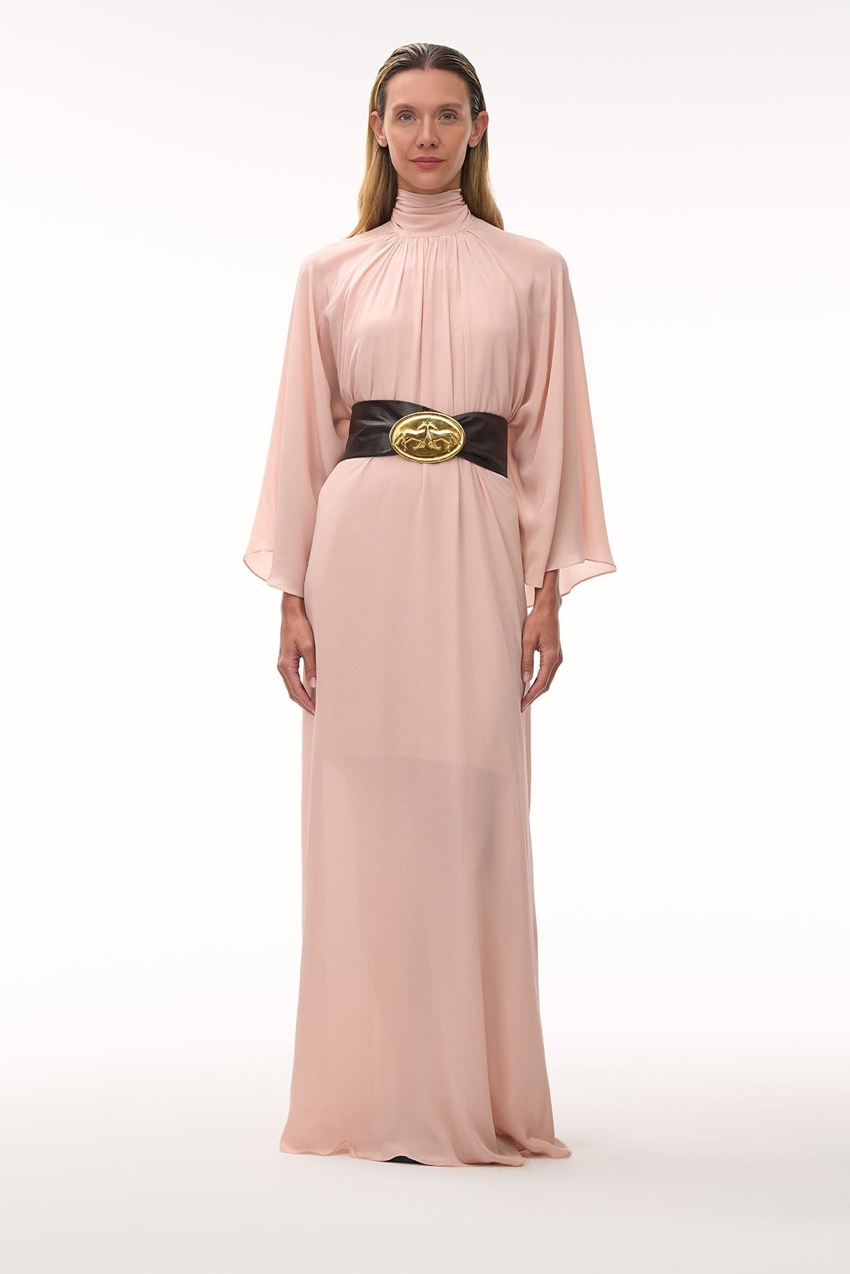 Boho Crepe Chine Maxi Dress / Dust Pink - imagen 2