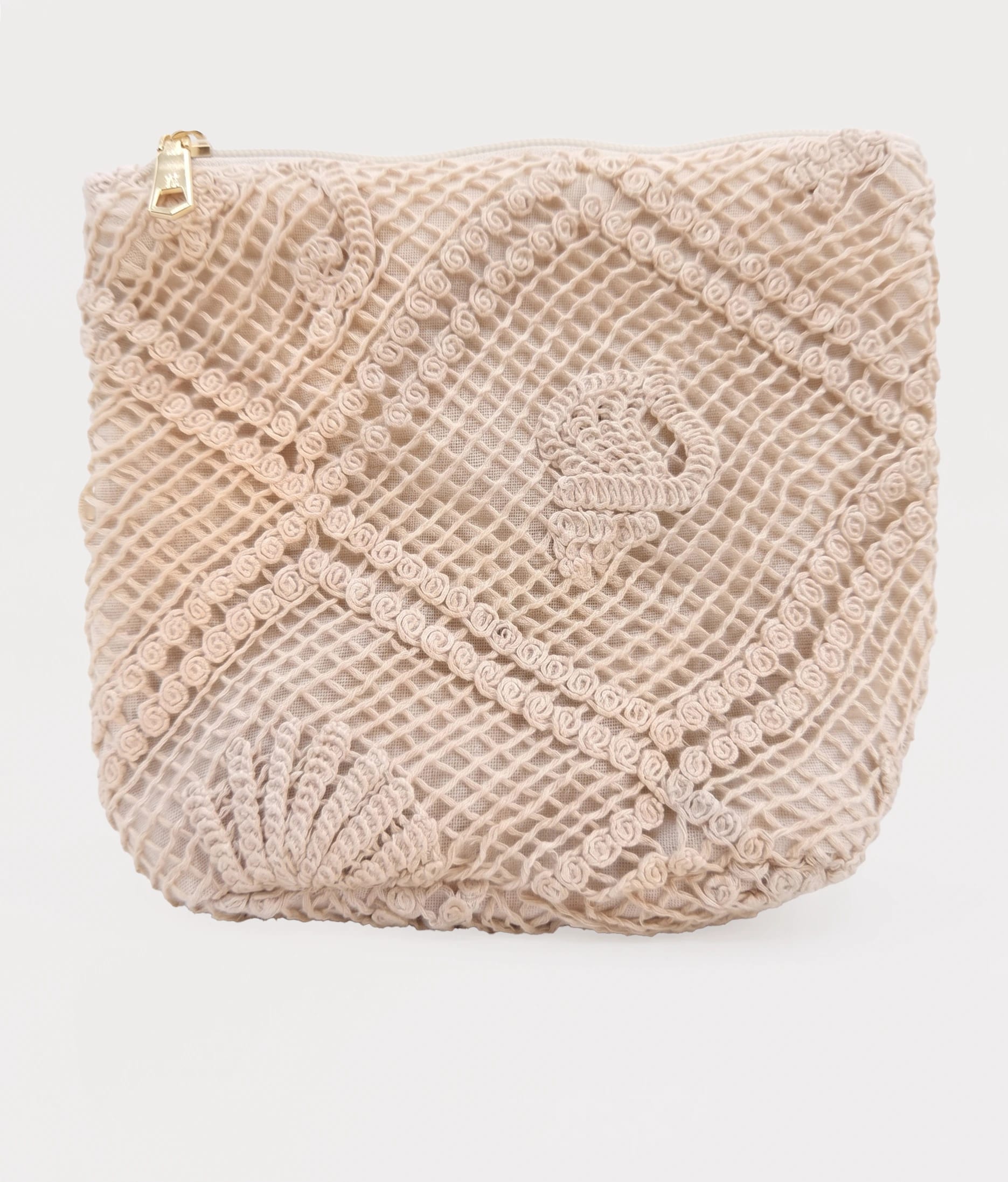 Ivory Crochet Luma Pouch - imagen 1