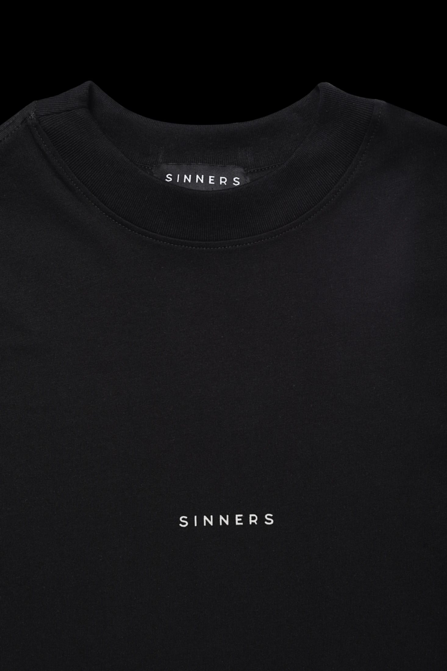 CENTER LOGO BLACK T-SHIRT - imagen 3