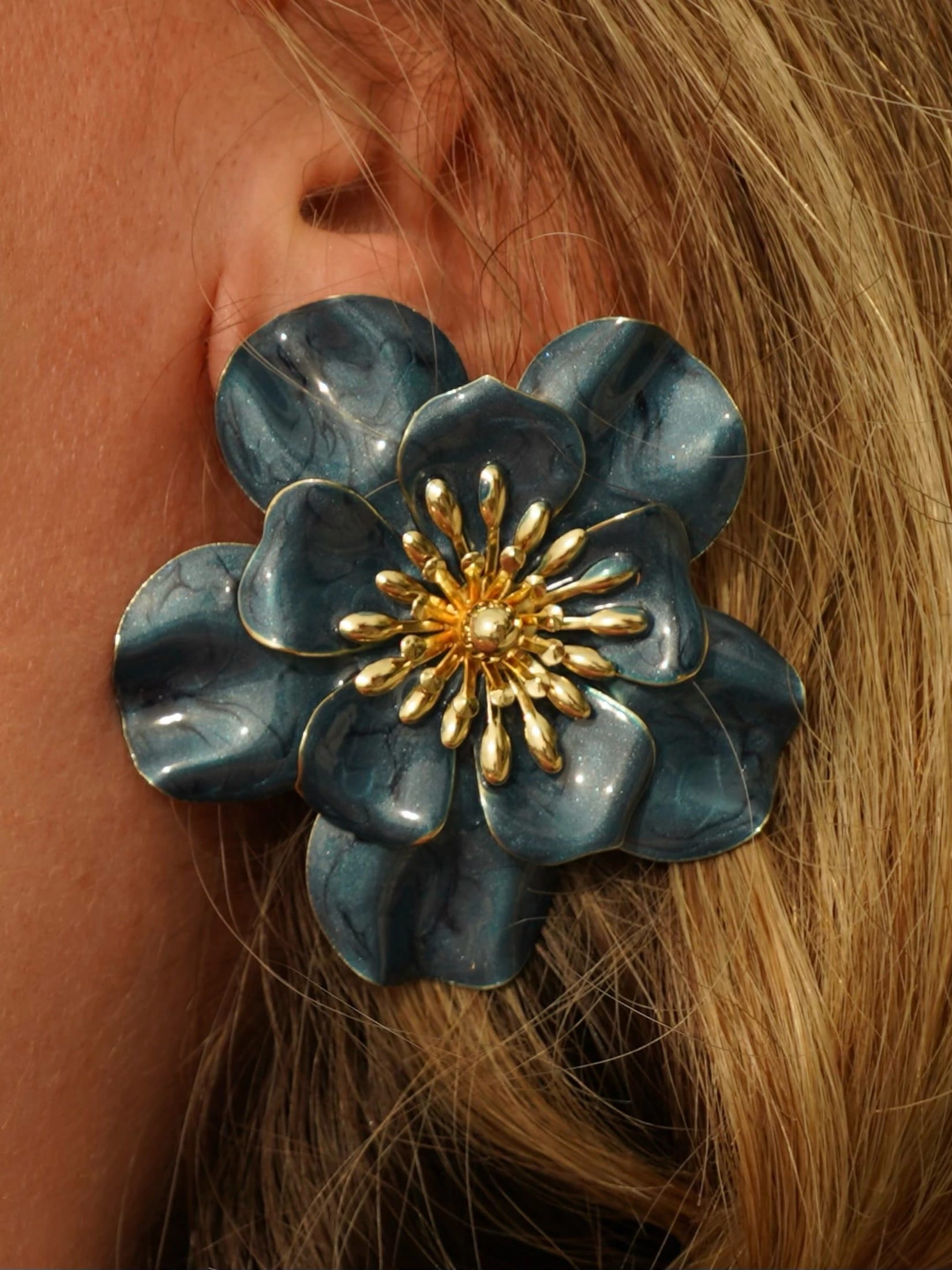ARETES CATLEYA NAVY - imagen 2