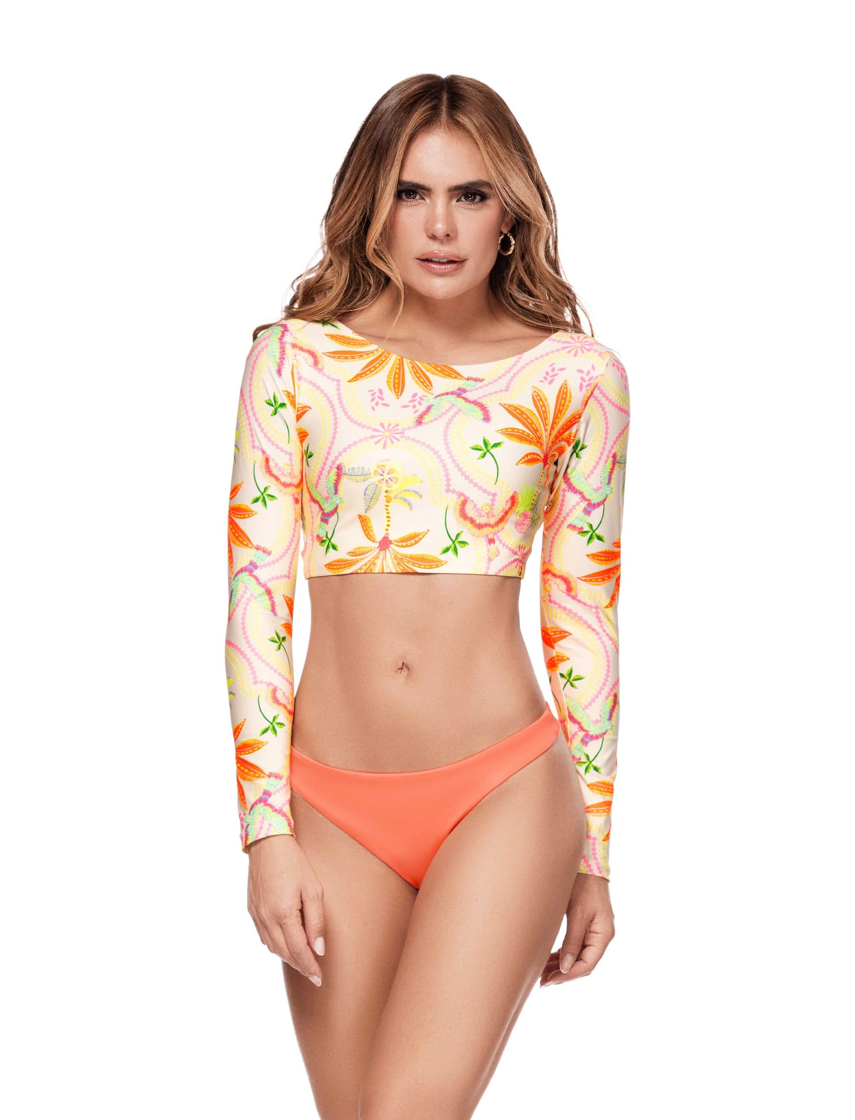 CROP TOP DE BAÑO 45565 - MANGA LARGA - imagen 1