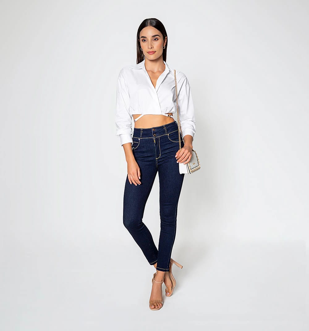 Blusa  crop manga larga - imagen 1