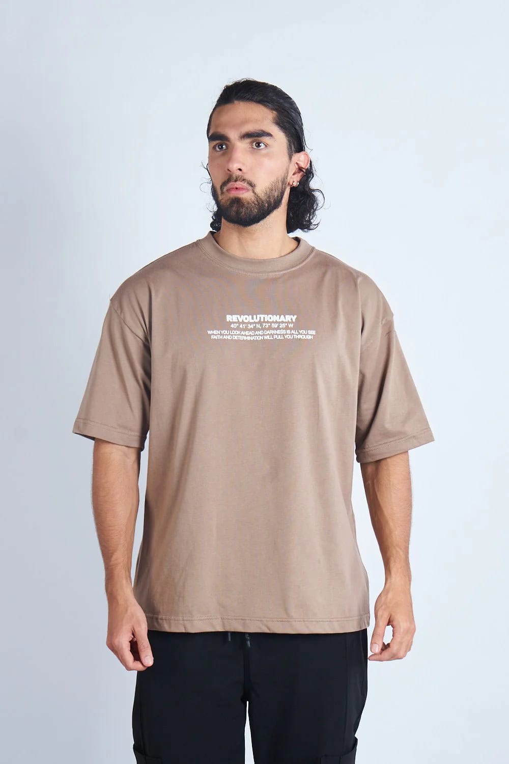 CAMISETA OVERSIZE CAQUI [DROP 0:0] - imagen 1