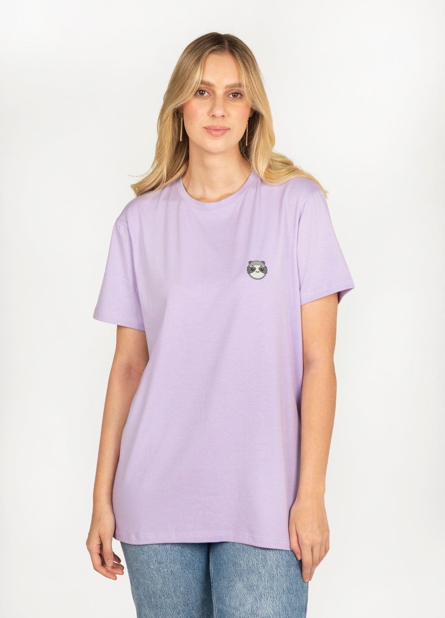 Basic Perezoso Camiseta Regular – Lila - imagen 4
