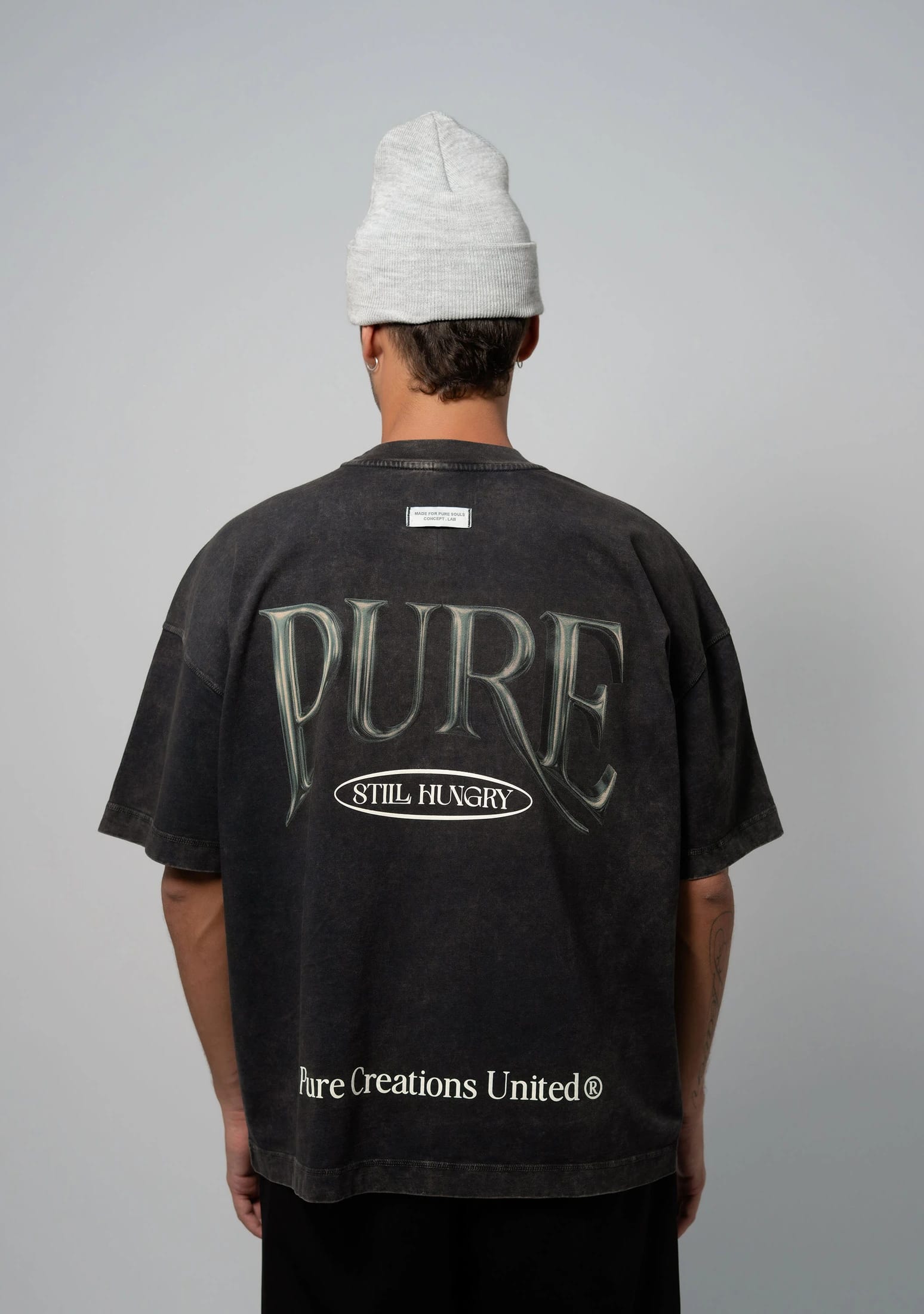 Still Hungry Washed Gray T-Shirt - imagen 2