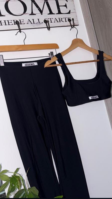 SET NEGRO JACQUEMUS BOTA CAMPANA - imagen 2