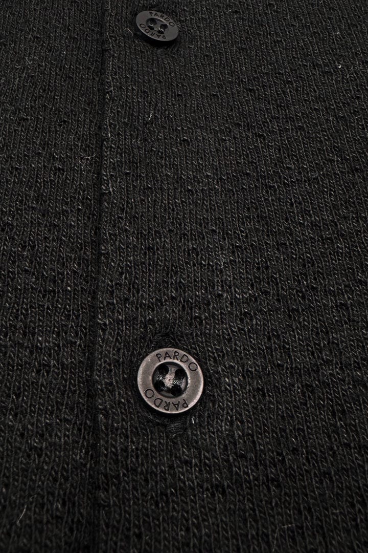Camisa tejida ligera negra - imagen 4