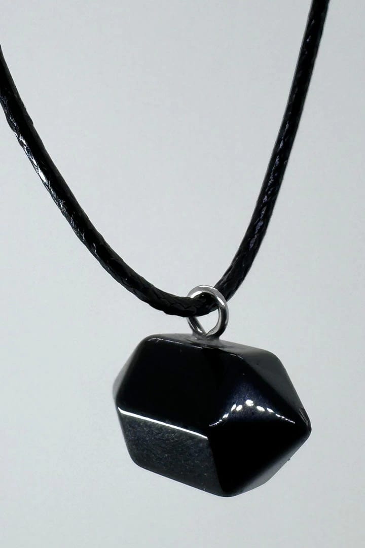 Collar cuerda ónix hexágono - imagen 1